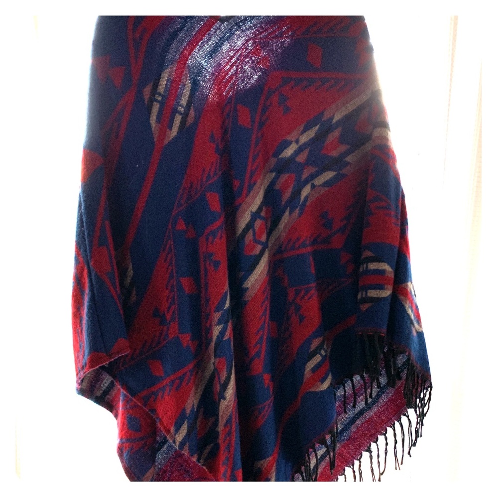 Tribal Printed Poncho